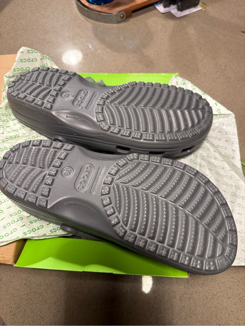 CROCS Mens Classic Clog - Slate Gray NWT - Picture 4 of 6